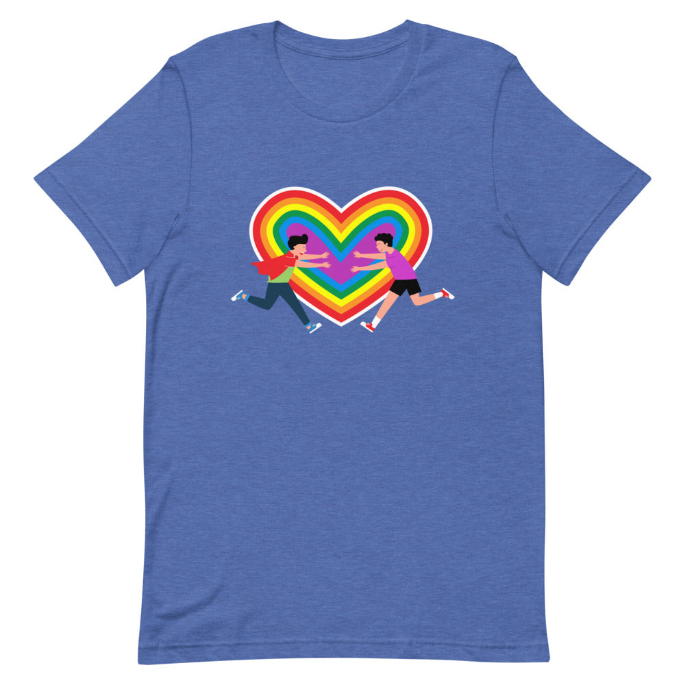 Heather True Royal Gay Couple T-Shirt by Queer In The World Originals sold by Queer In The World: The Shop - LGBT Merch Fashion