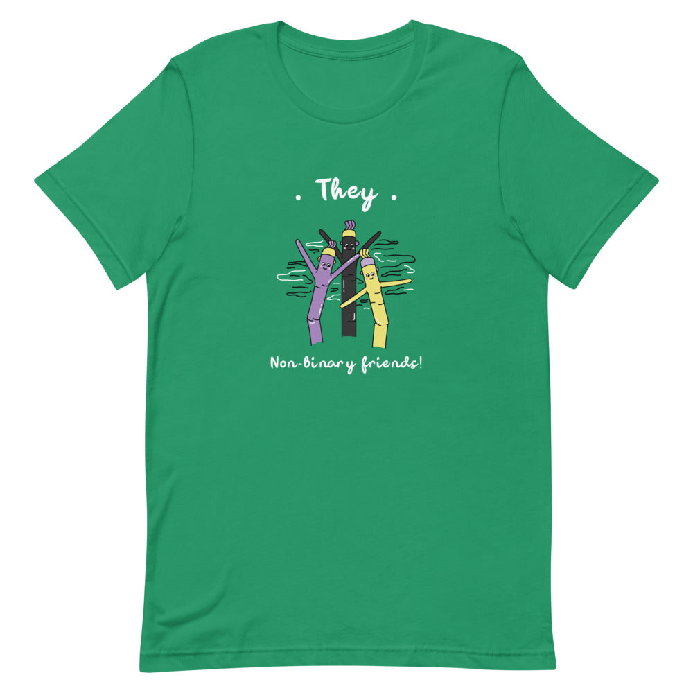 Kelly They Non-Binary Friends T-Shirt by Printful sold by Queer In The World: The Shop - LGBT Merch Fashion