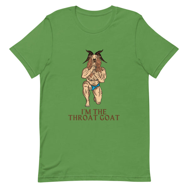 Leaf I'm The Throat Goat T-Shirt by Queer In The World Originals sold by Queer In The World: The Shop - LGBT Merch Fashion