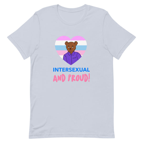 Light Blue Intersexual And Proud T-Shirt by Queer In The World Originals sold by Queer In The World: The Shop - LGBT Merch Fashion