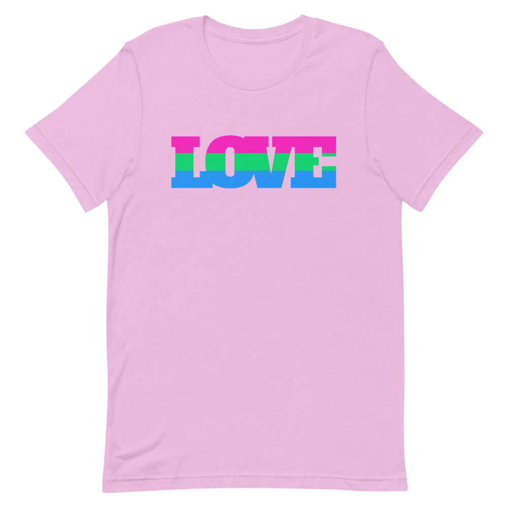 Lilac Polysexual Love T-Shirt by Queer In The World Originals sold by Queer In The World: The Shop - LGBT Merch Fashion