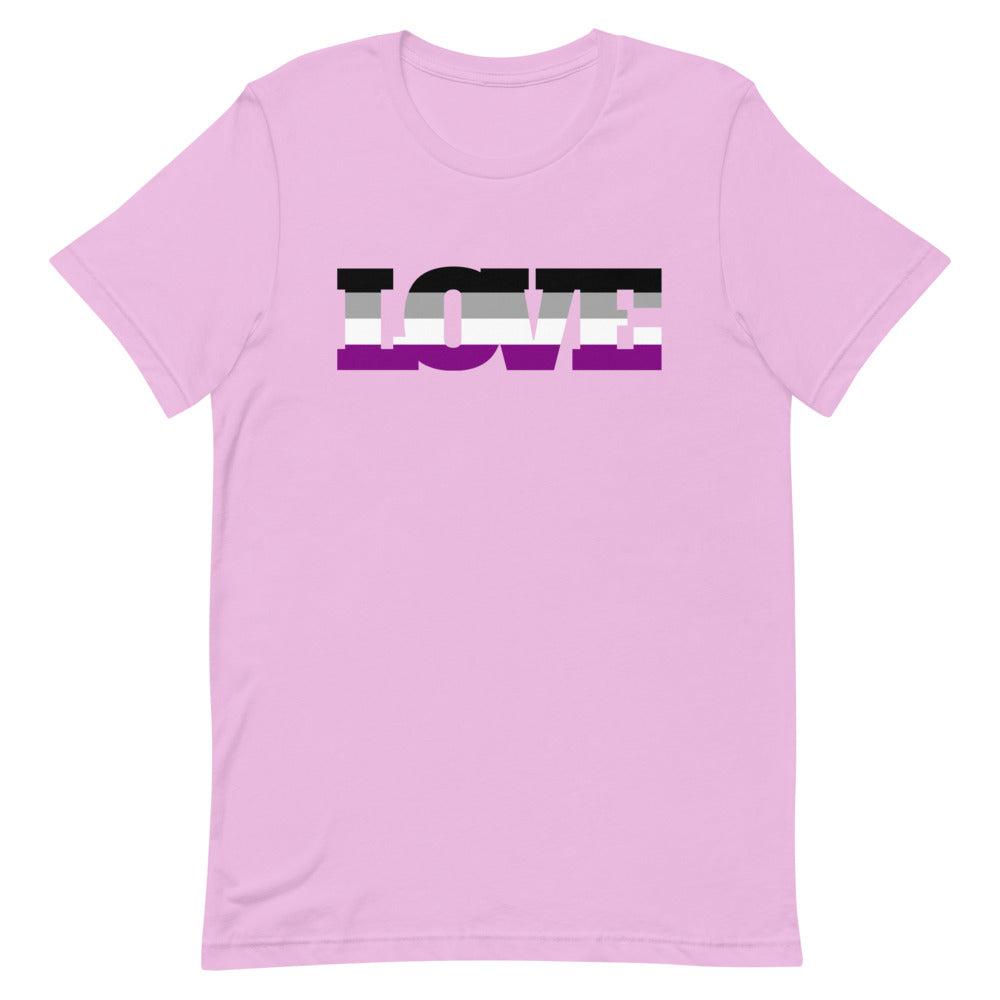 Lilac Asexual Love T-Shirt by Queer In The World Originals sold by Queer In The World: The Shop - LGBT Merch Fashion