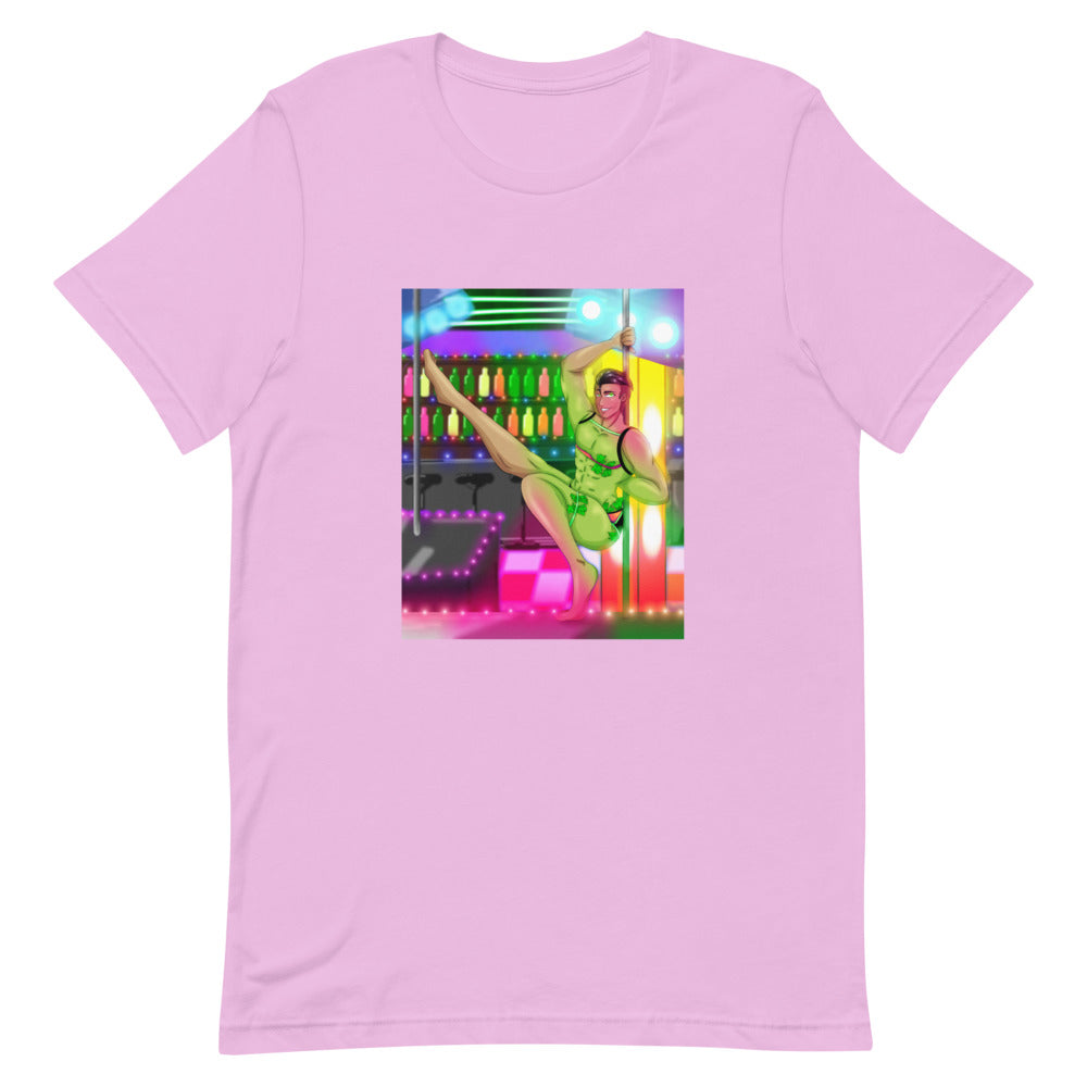 Lilac Love At A Gay GoGo Bar T-Shirt by Printful sold by Queer In The World: The Shop - LGBT Merch Fashion