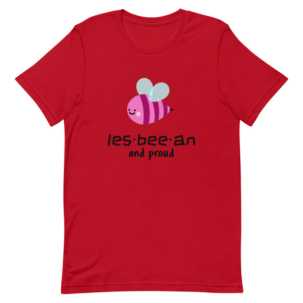 Red Les-Bee-An And Proud T-Shirt by Queer In The World Originals sold by Queer In The World: The Shop - LGBT Merch Fashion