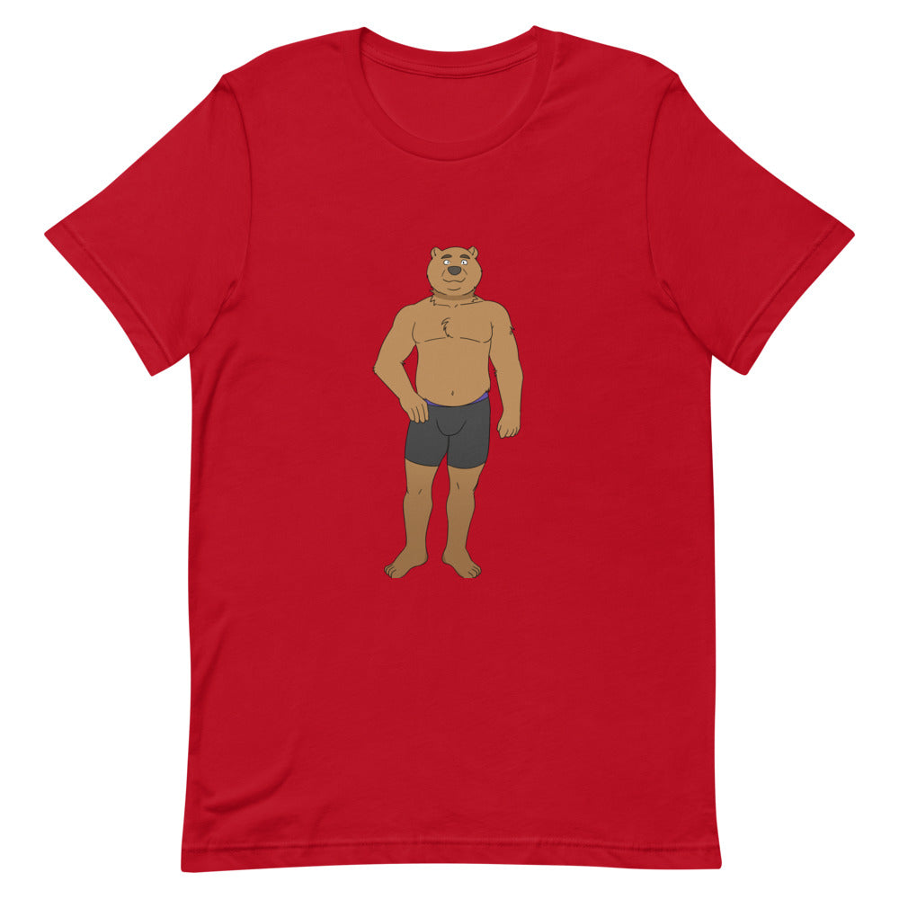 Red Gay Cub T-Shirt by Printful sold by Queer In The World: The Shop - LGBT Merch Fashion