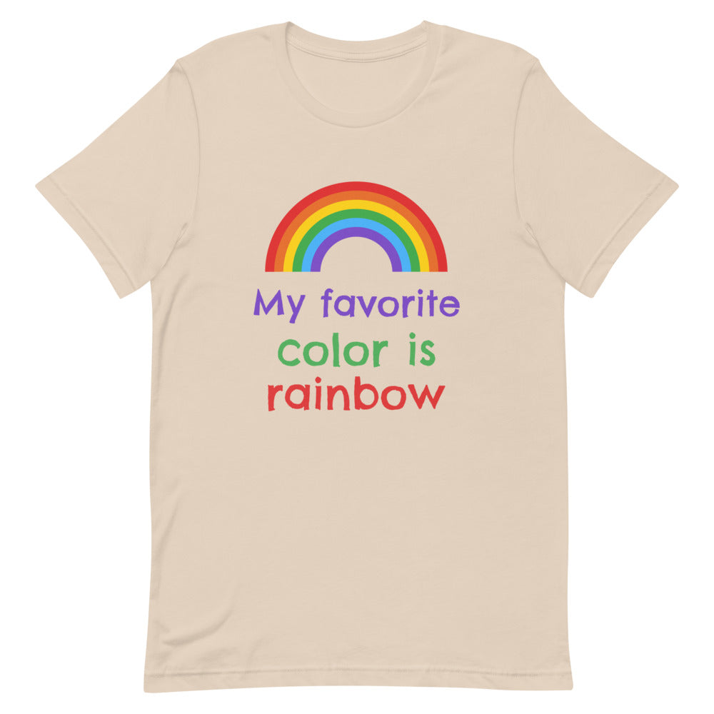 Soft Cream My Favorite Colour Is Rainbow T-Shirt by Queer In The World Originals sold by Queer In The World: The Shop - LGBT Merch Fashion