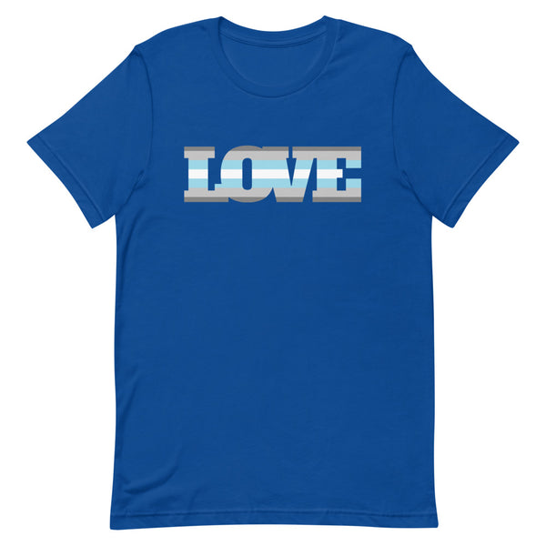 True Royal Demiboy Love T-Shirt by Queer In The World Originals sold by Queer In The World: The Shop - LGBT Merch Fashion