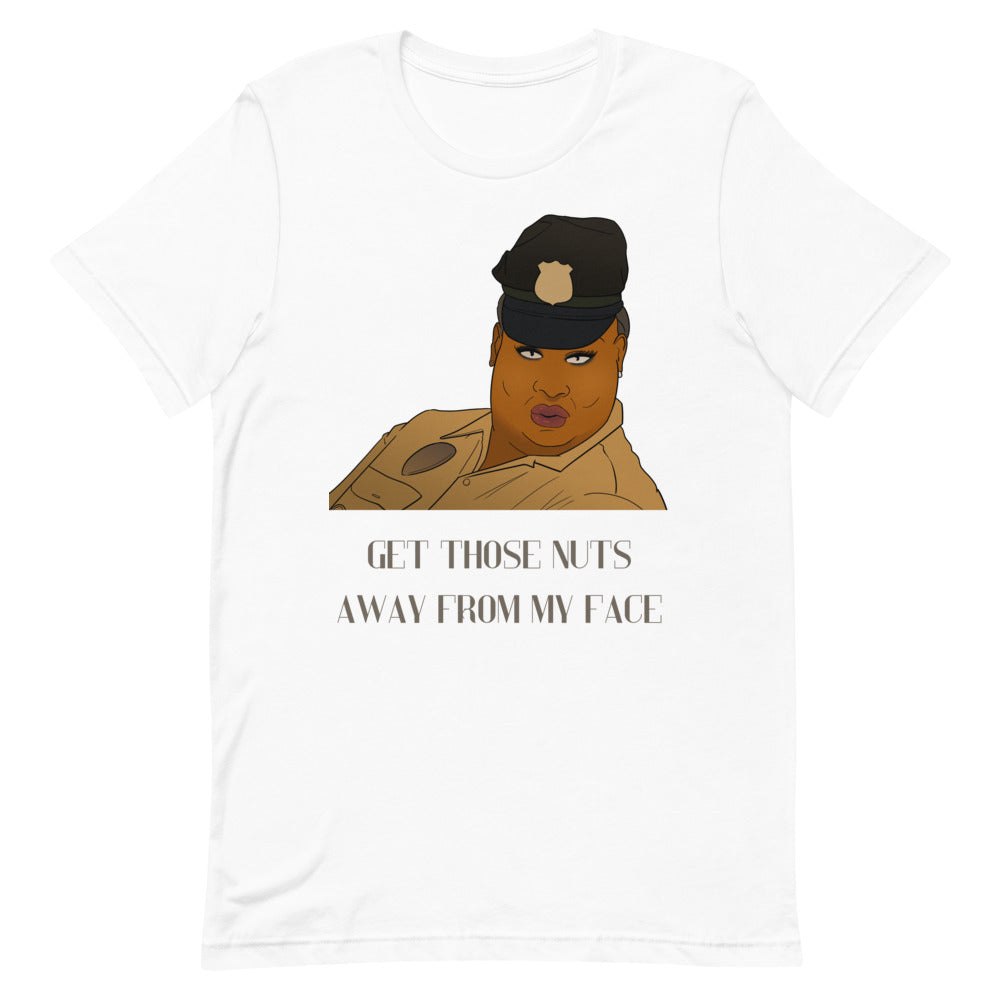 White Get Those Nuts Away From My Face! (Latrice Royale) T-Shirt by Queer In The World Originals sold by Queer In The World: The Shop - LGBT Merch Fashion