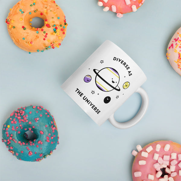  Diverse As The Universe Mug by Queer In The World Originals sold by Queer In The World: The Shop - LGBT Merch Fashion