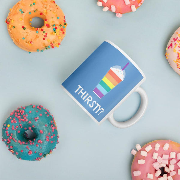  Thirsty? Mug by Queer In The World Originals sold by Queer In The World: The Shop - LGBT Merch Fashion