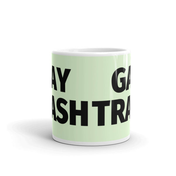  Gay Trash (Black Text) Mug by Queer In The World Originals sold by Queer In The World: The Shop - LGBT Merch Fashion