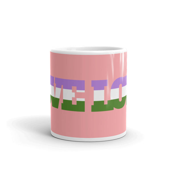  Genderqueer Love Mug by Queer In The World Originals sold by Queer In The World: The Shop - LGBT Merch Fashion