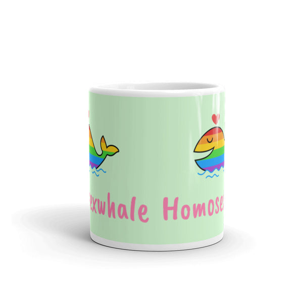  Homosexwhale Mug by Queer In The World Originals sold by Queer In The World: The Shop - LGBT Merch Fashion