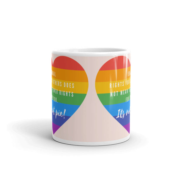  It's Not Pie Mug by Queer In The World Originals sold by Queer In The World: The Shop - LGBT Merch Fashion