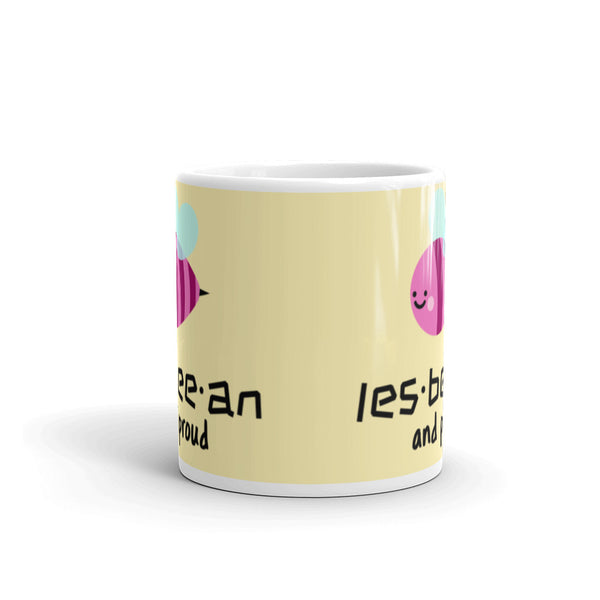  Les-bee-an And Proud Mug by Queer In The World Originals sold by Queer In The World: The Shop - LGBT Merch Fashion