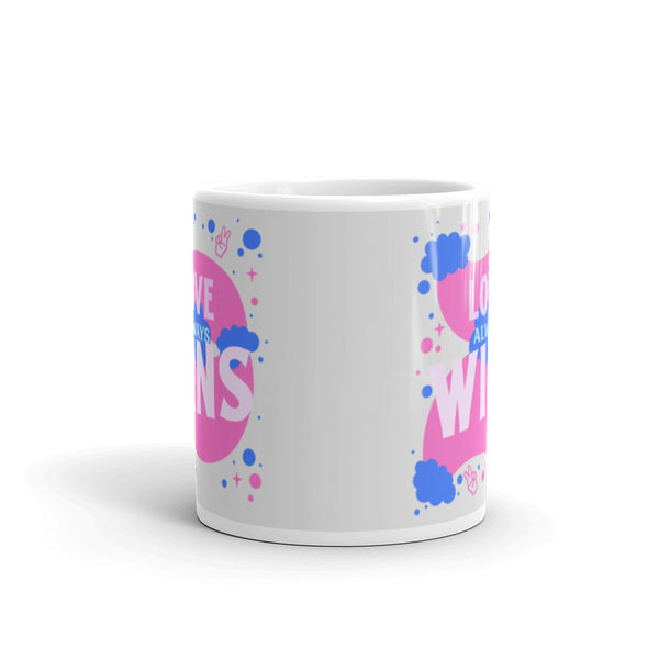  Love Always Wins Mug by Queer In The World Originals sold by Queer In The World: The Shop - LGBT Merch Fashion