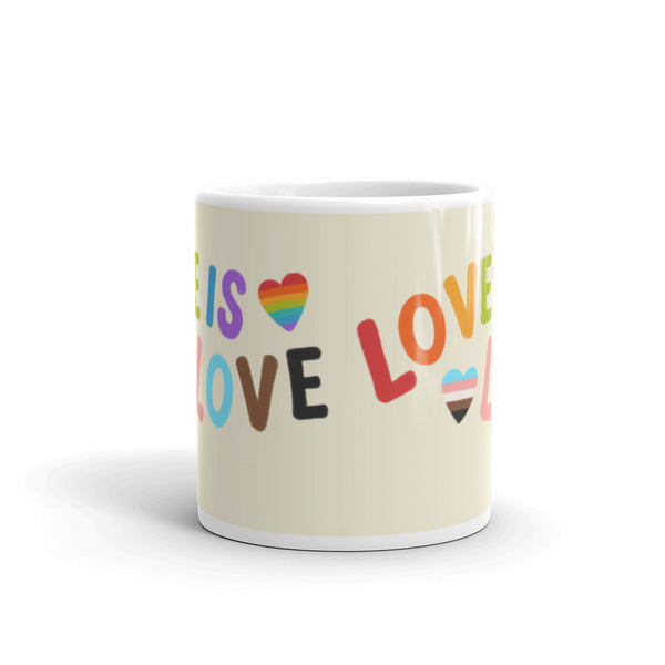  Love Is Love LGBTQ Mug. by Queer In The World Originals sold by Queer In The World: The Shop - LGBT Merch Fashion