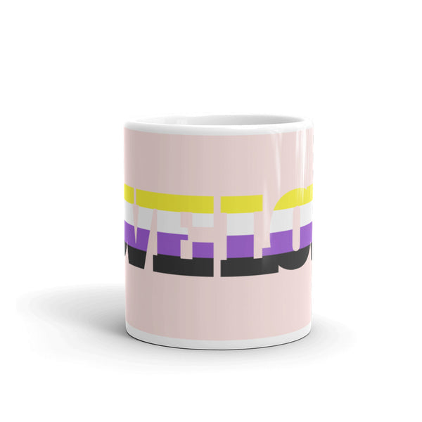  Non-Binary Love Mug by Queer In The World Originals sold by Queer In The World: The Shop - LGBT Merch Fashion