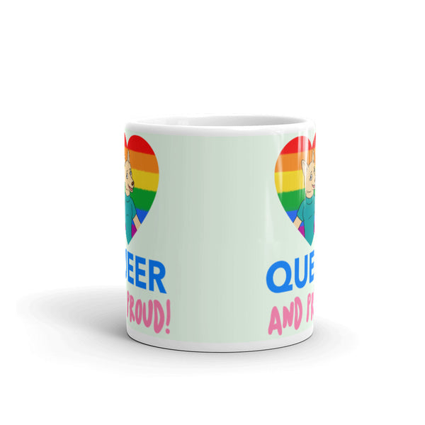  Queer And Proud Mug by Queer In The World Originals sold by Queer In The World: The Shop - LGBT Merch Fashion