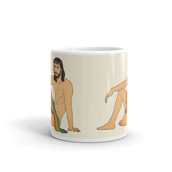  Sexy Gay Jesus Mug by Queer In The World Originals sold by Queer In The World: The Shop - LGBT Merch Fashion