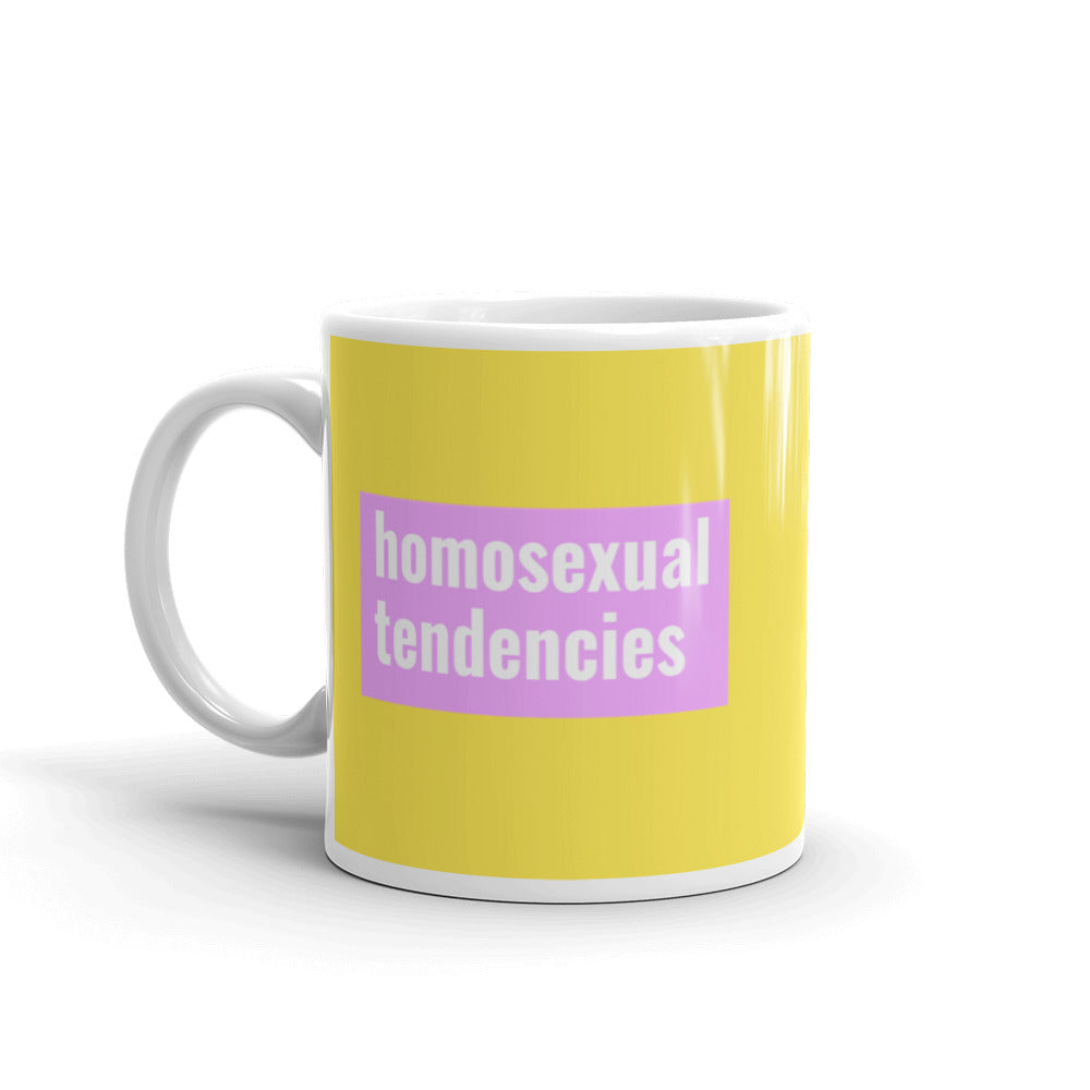  Homosexual Tendencies Mug by Queer In The World Originals sold by Queer In The World: The Shop - LGBT Merch Fashion