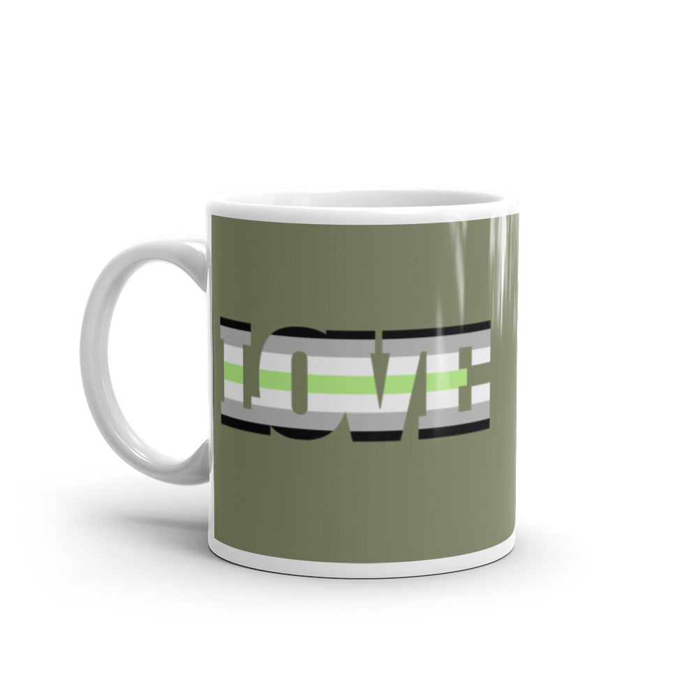  Agender Love Mug by Queer In The World Originals sold by Queer In The World: The Shop - LGBT Merch Fashion