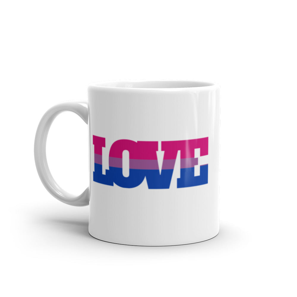  Bisexual Love Mug by Queer In The World Originals sold by Queer In The World: The Shop - LGBT Merch Fashion