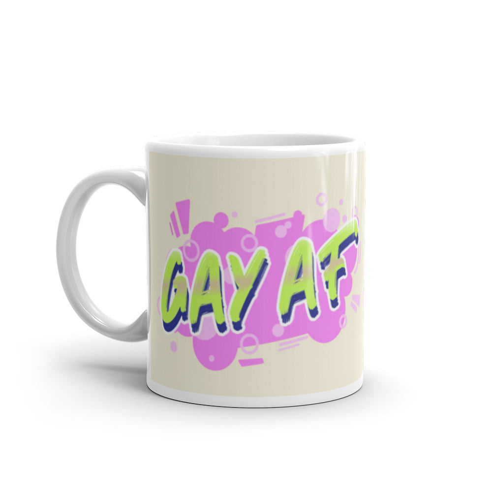  Gay AF Mug by Queer In The World Originals sold by Queer In The World: The Shop - LGBT Merch Fashion