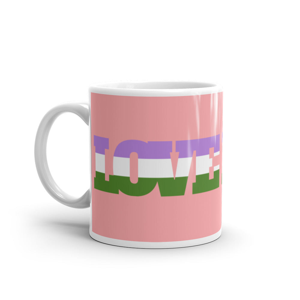  Genderqueer Love Mug by Queer In The World Originals sold by Queer In The World: The Shop - LGBT Merch Fashion