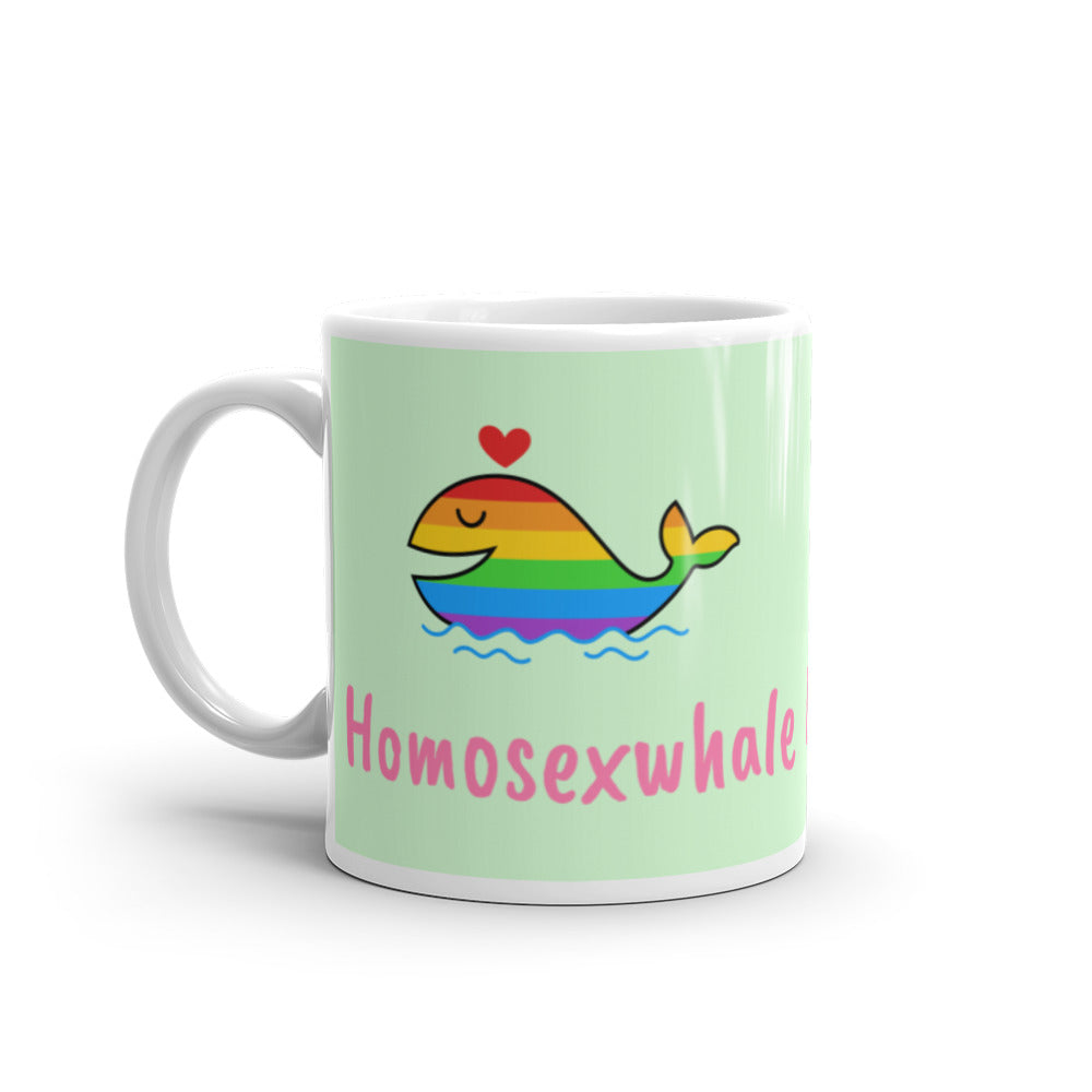  Homosexwhale Mug by Printful sold by Queer In The World: The Shop - LGBT Merch Fashion