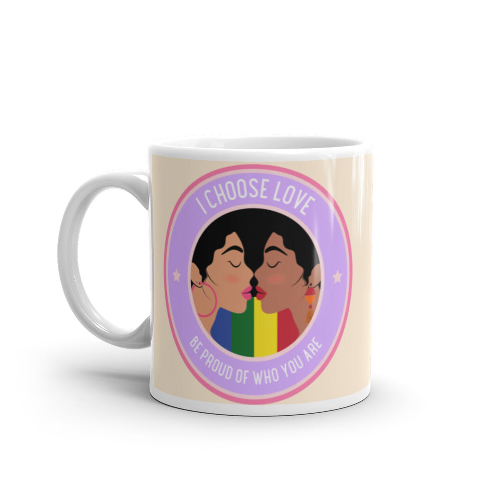  I Choose Love Mug by Queer In The World Originals sold by Queer In The World: The Shop - LGBT Merch Fashion