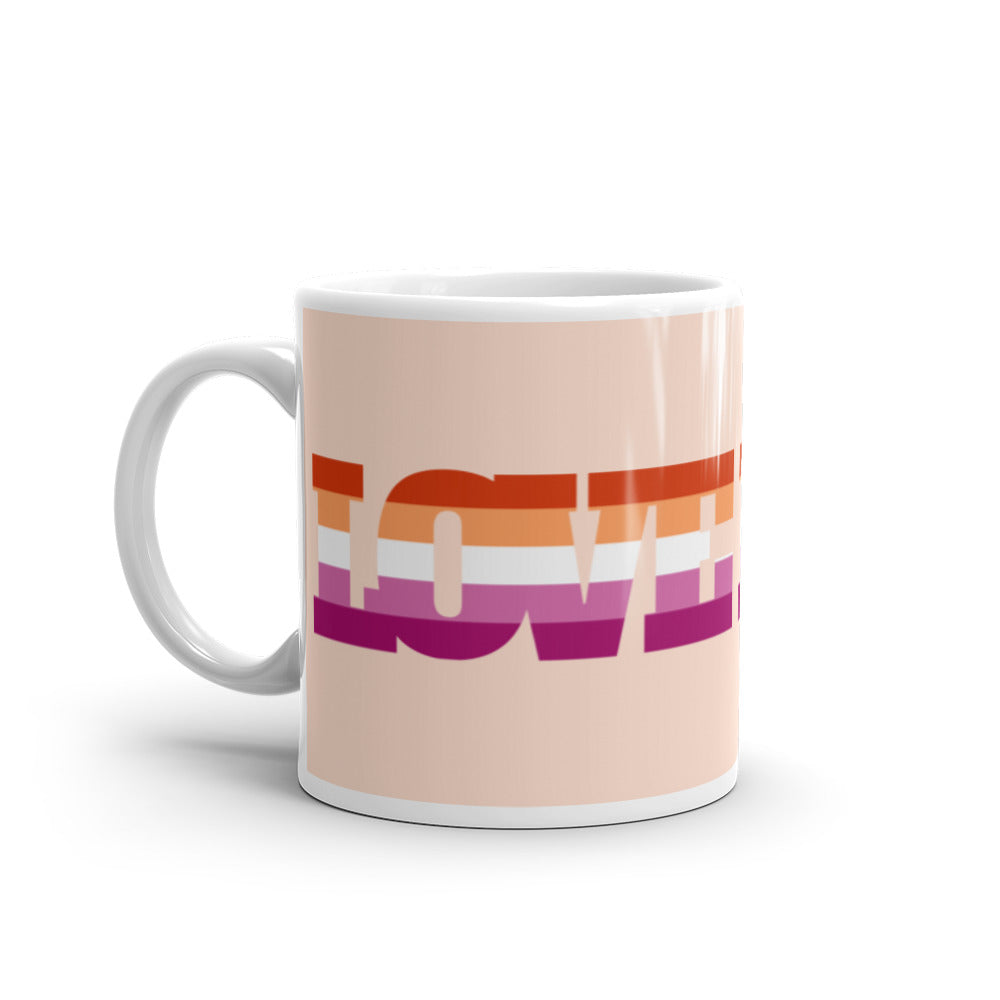  Lesbian Love Mug by Queer In The World Originals sold by Queer In The World: The Shop - LGBT Merch Fashion