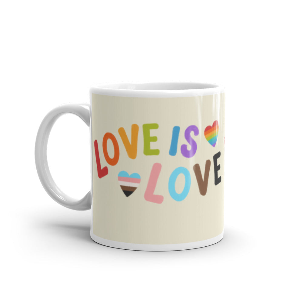  Love Is Love LGBTQ Mug. by Queer In The World Originals sold by Queer In The World: The Shop - LGBT Merch Fashion