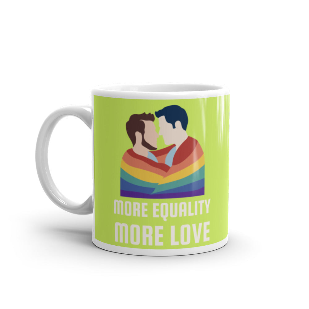  More Equality More Love Mug by Printful sold by Queer In The World: The Shop - LGBT Merch Fashion
