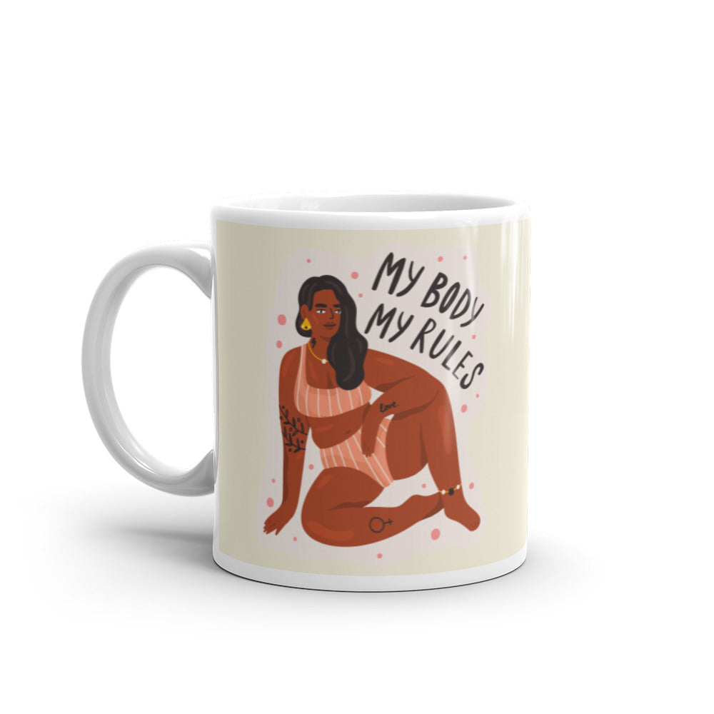  My Body My Rules Mug by Queer In The World Originals sold by Queer In The World: The Shop - LGBT Merch Fashion