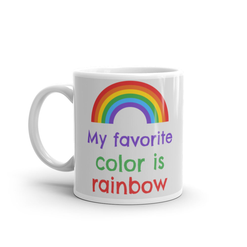  My Favorite Colour Is Rainbow Mug by Queer In The World Originals sold by Queer In The World: The Shop - LGBT Merch Fashion