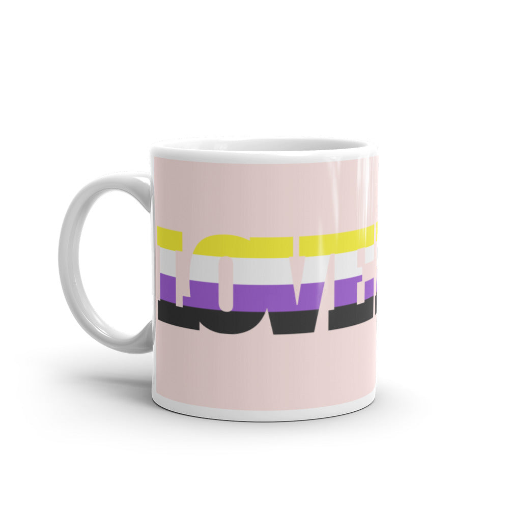  Non-Binary Love Mug by Queer In The World Originals sold by Queer In The World: The Shop - LGBT Merch Fashion