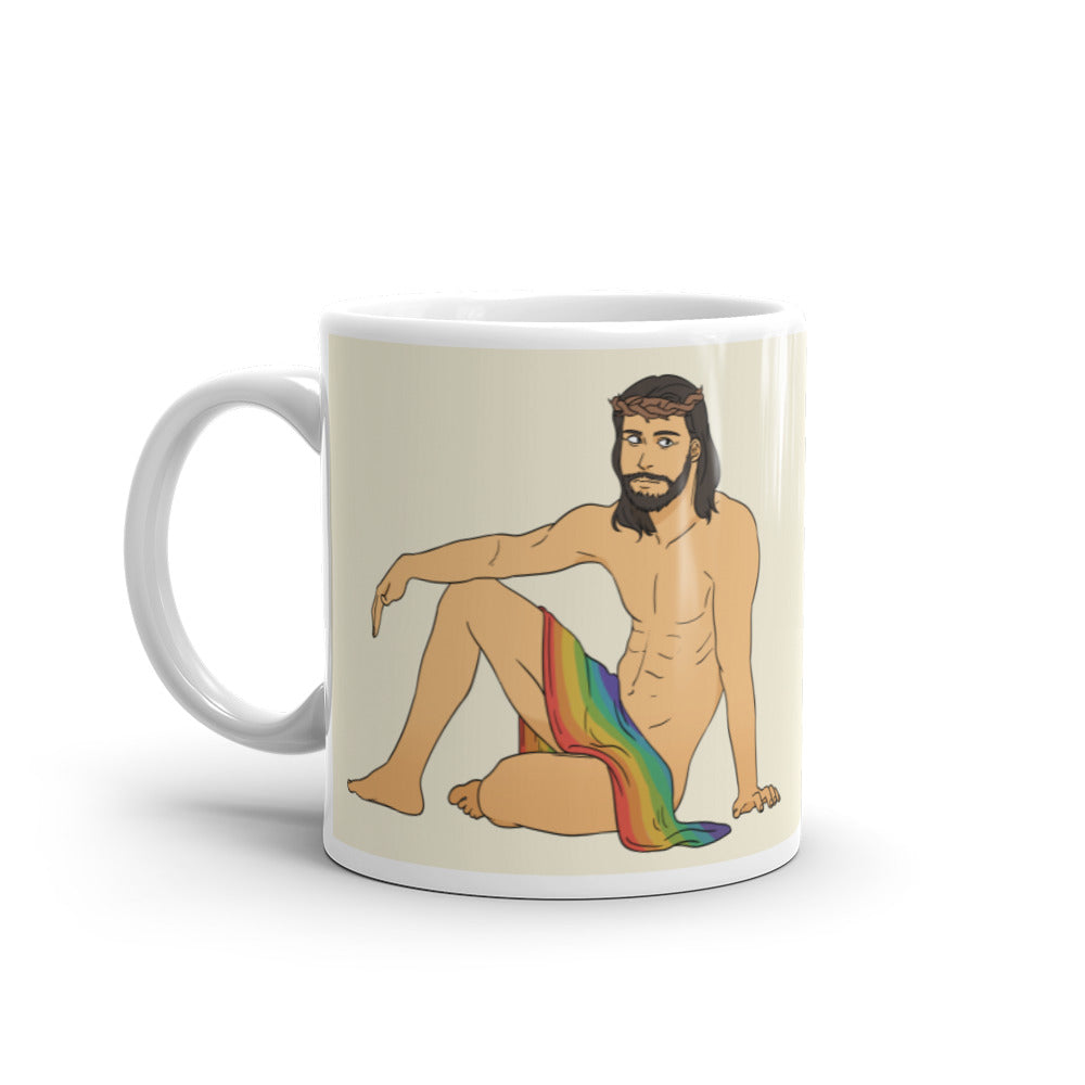  Sexy Gay Jesus Mug by Queer In The World Originals sold by Queer In The World: The Shop - LGBT Merch Fashion