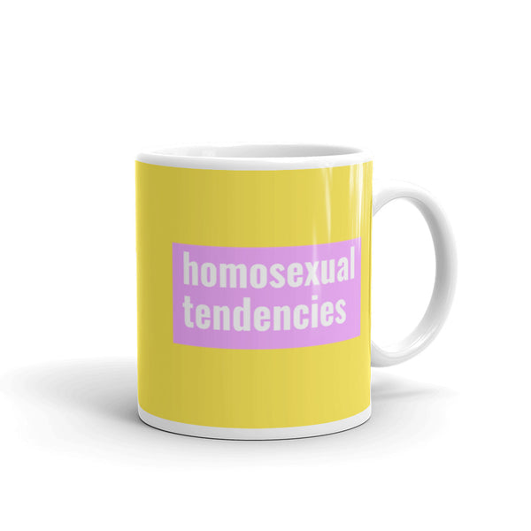  Homosexual Tendencies Mug by Queer In The World Originals sold by Queer In The World: The Shop - LGBT Merch Fashion