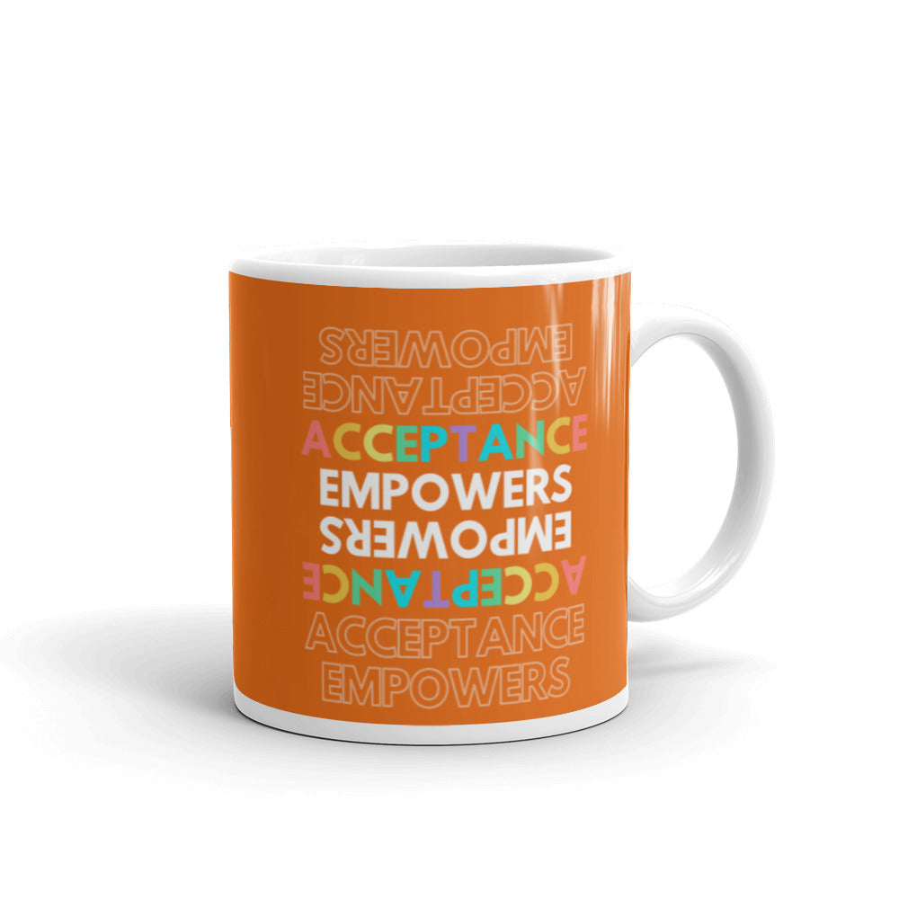  Acceptance Empowers Mug by Queer In The World Originals sold by Queer In The World: The Shop - LGBT Merch Fashion