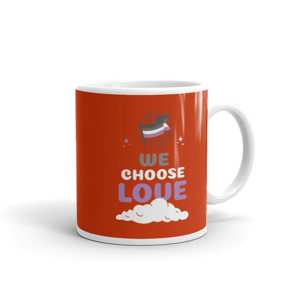  Asexual We Choose Love Mug by Queer In The World Originals sold by Queer In The World: The Shop - LGBT Merch Fashion