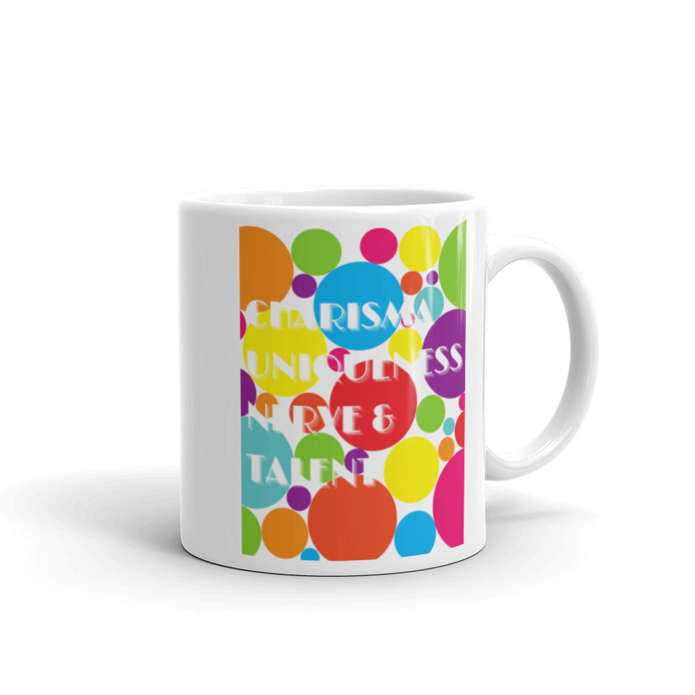  Charisma Uniqueness Nerve & Talent Mug by Queer In The World Originals sold by Queer In The World: The Shop - LGBT Merch Fashion