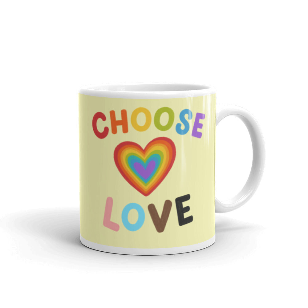  Choose Love Mug by Queer In The World Originals sold by Queer In The World: The Shop - LGBT Merch Fashion