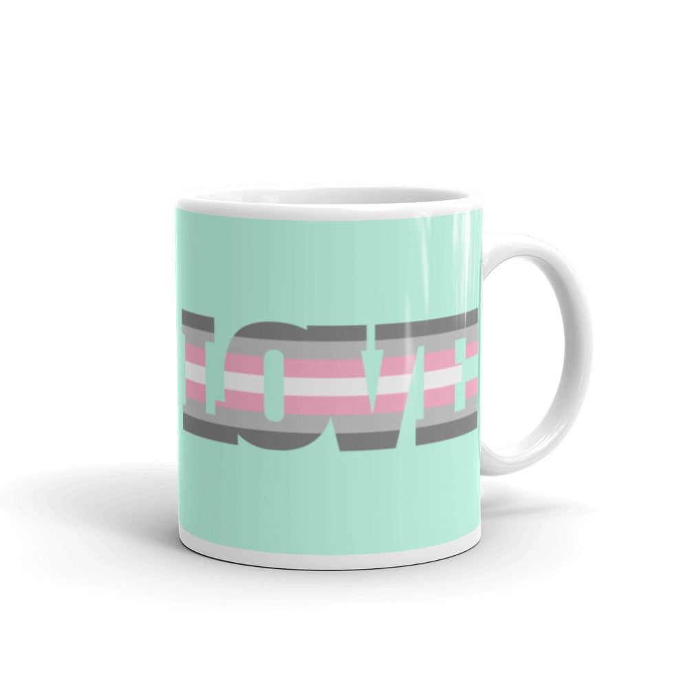  Demigirl Love Mug by Queer In The World Originals sold by Queer In The World: The Shop - LGBT Merch Fashion