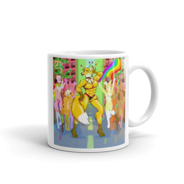  Gay Furry Pride Mug by Queer In The World Originals sold by Queer In The World: The Shop - LGBT Merch Fashion