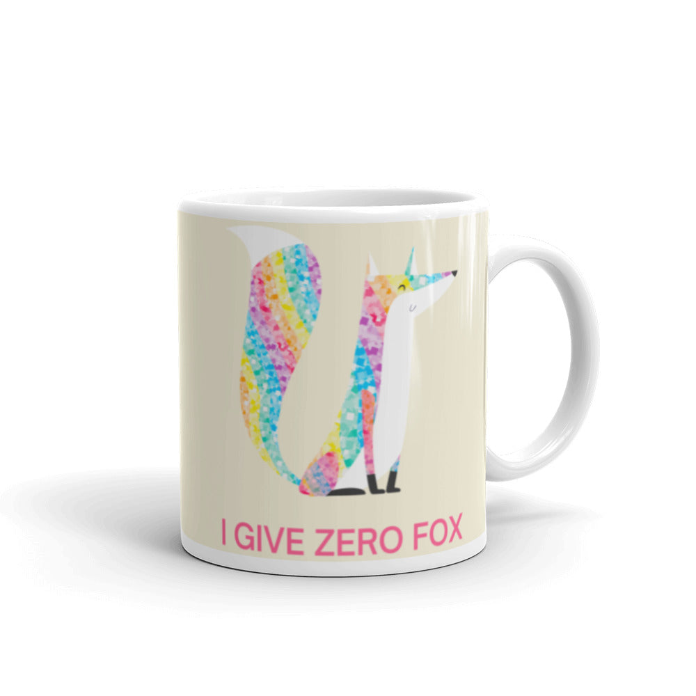  I Give Zero Fox Glitter Mug by Queer In The World Originals sold by Queer In The World: The Shop - LGBT Merch Fashion