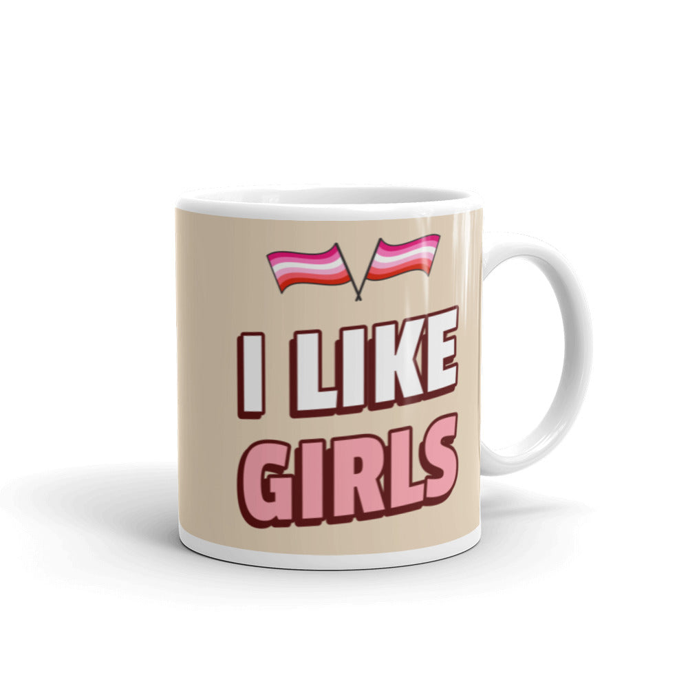 I Like Girls Mug by Queer In The World Originals sold by Queer In The World: The Shop - LGBT Merch Fashion