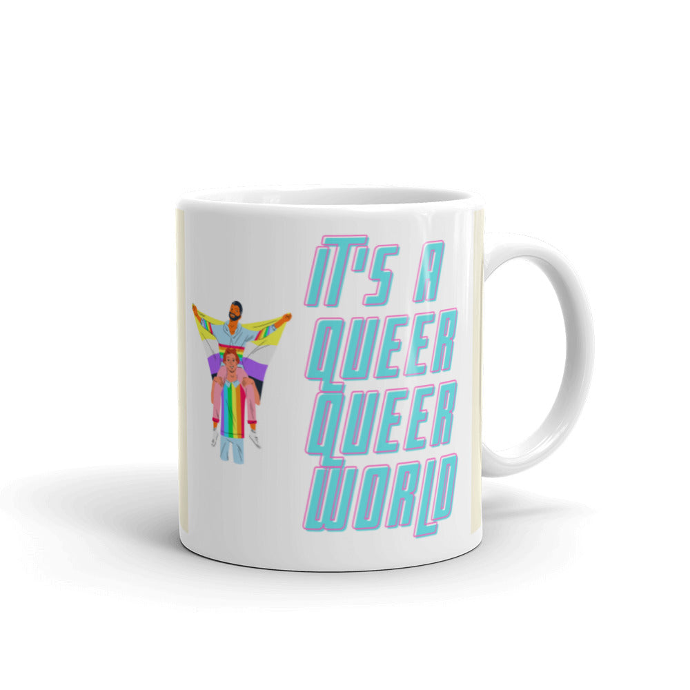  It's A Queer Queer World Mug by Queer In The World Originals sold by Queer In The World: The Shop - LGBT Merch Fashion