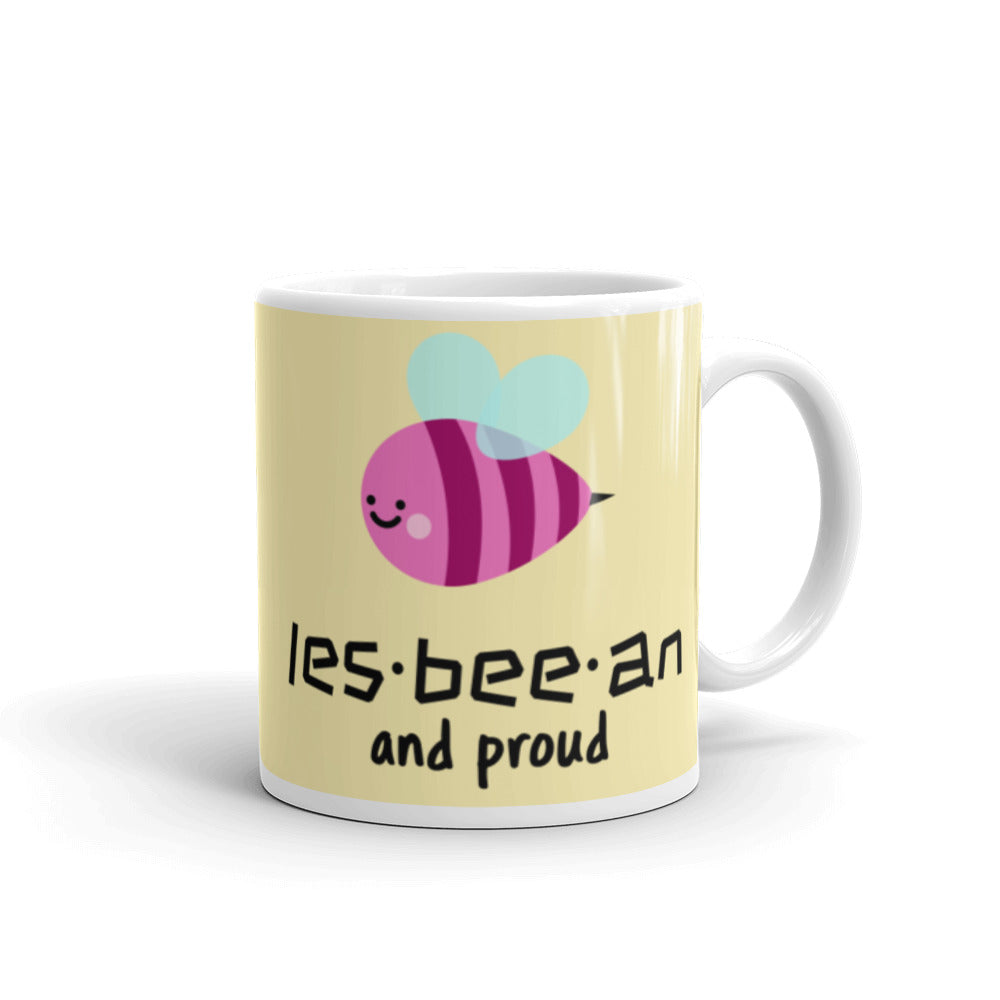  Les-bee-an And Proud Mug by Queer In The World Originals sold by Queer In The World: The Shop - LGBT Merch Fashion