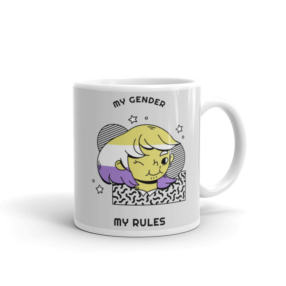  My Gender My Rules Mug by Queer In The World Originals sold by Queer In The World: The Shop - LGBT Merch Fashion